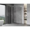 Mexen Mist T Duschkabine schwenkbar 90 x 100 cm, transparent, Chrom - 8A4T-090-100-01-00