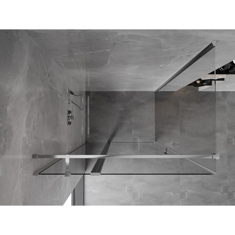 Mexen Mist T Duschkabine Schwenkbar 115 x 120 cm, transparent, Chrom - 8A4T-115-120-01-00