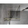Mexen Mist T Duschkabine schwenkbar 80 x 80 cm, transparent, gold - 8A4T-080-080-50-00