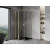 Mexen Mist T Duschkabine faltbar 120 x 120 cm, transparent, gold - 8A4T-120-120-50-00