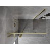 Mexen Mist T Duschkabine mit Drehtür 100 x 85 cm, transparent, gebürstetes Gold - 8A4T-100-085-55-00
