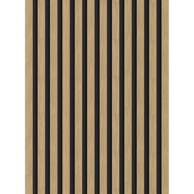 Mexen Lam-B Wandpaneele 275 x 30 cm, HDF-Platte 4 mm, technisches Furnier, Leinennuss - S100-275307-3015-015