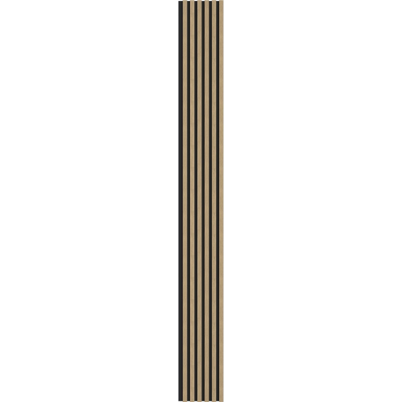 Mexen Lam-B Wandpaneele 275 x 30 cm, HDF-Platte 4 mm, technisches Furnier, Leinennuss - S100-275307-3015-015