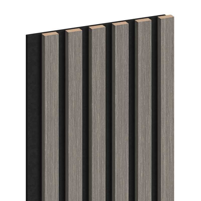 Mexen Lam-F Akustik Wandpaneele 275 x 30 cm, Filz 8 mm, technisches Furnier, Silberneiche - S105-275307-3015-007