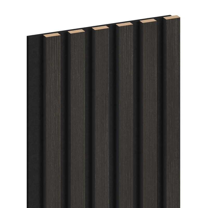 Mexen Lam-F Akustische Wandpaneele 275 x 30 cm, Filz 8 mm, Technisches Furnier, Silberne Nuss - S105-275307-3015-009