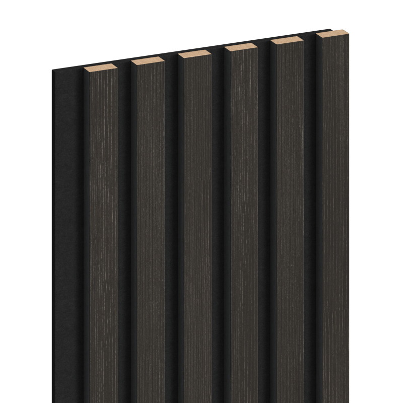 Mexen Lam-F akustische Wandpaneele 275 x 30 cm, Filz 8 mm, technisches Furnier, Silbernuß - S105-275307-3015-009