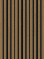 Mexen Lam-B Wandpaneele 275 x 30 cm, HDF-Platte 4 mm, technisches Furnier, Goldener Teak - S100-275307-3015-014