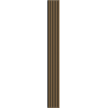 Mexen Lam-B Wandpaneele 275 x 30 cm, HDF-Platte 4 mm, technisches Furnier, Goldener Teak - S100-275307-3015-014