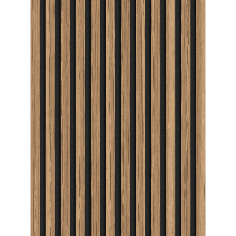 Mexen Lam-F Akustikwandpaneele 275 x 30 cm, 8 mm Filz, technisches Furnier, Helles Nussbaum - S105-275307-3015-017