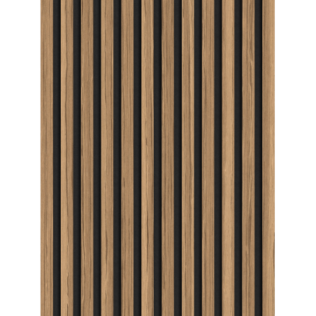 Mexen Lam-F Akustikwandpaneele 275 x 30 cm, 8 mm Filz, technisches Furnier, Helles Nussbaum - S105-275307-3015-017