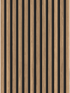 Mexen Lam-B Wandpaneele 275 x 30 cm, HDF-Platte 4 mm, technisches Furnier, Helles Nussbaum - S100-275307-3015-017