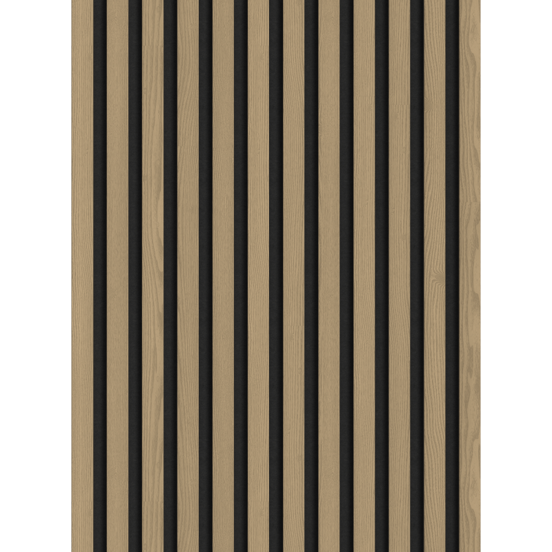Mexen Lam-F akustische Wandpaneele 275 x 30 cm, Filz 8 mm, technisches Furnier, Edle Eiche - S105-275307-3015-004