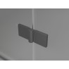 Mexen Lunar Duo Duschkabine Pendeltür links 120 x 110 cm, transparent, Gun Metal - 834-120L-110P-95-00