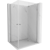 Mexen Mist-F Duo Duschkabine klappbar rechts 80 x 90 cm, transparent, Chrom - 8A6-080L-090P-01-00
