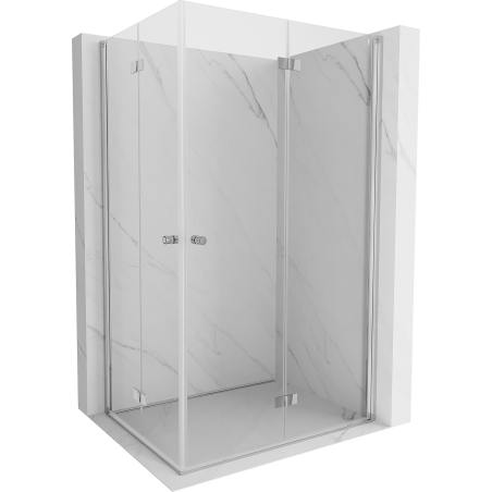 Mexen Mist-F Duo faltbare Duschkabine rechts 80 x 115 cm, transparent, chrom - 8A6-080L-115P-01-00