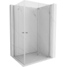 Mexen Mist-F Duo faltbare Duschkabine rechts 90 x 115 cm, transparent, Chrom - 8A6-090L-115P-01-00