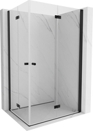 Mexen Mist-F Duo faltbare Duschkabine rechts 80 x 100 cm, transparent, schwarz - 8A6-080L-100P-70-00