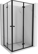 Mexen Mist-F Duo Duschkabine klappbar rechts 85 x 95 cm, schwarzer Rahmen, schwarz - 8A6-085L-095P-70-70