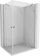 Mexen Mist-H Duo Duschkabine schwenkbar rechts 85 x 95 cm, transparent, Chrom - 8A5-085L-095P-01-00