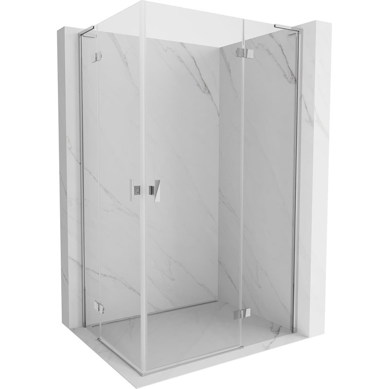 Mexen Mist-H L Duo Duschkabine, rechte Tür 85 x 105 cm, transparent, chrom - 8A5L-085L-105P-01-00