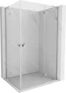 Mexen Mist-H L Duo Duschkabine schwenkbar rechts 75 x 110 cm, transparent, chrom - 8A5L-075L-110P-01-00
