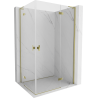 Mexen Mist-H L Duo Duschkabine schwenkbar rechts 80 x 85 cm, transparent, gold - 8A5L-080L-085P-50-00