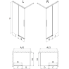 Mexen Rox Duschwand Walk-in 70 x 200 cm, transparent 8 mm, Chrom - 8C2-070-003-01-00