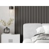 Mexen Lam-B Wandpaneele 275 x 30 cm, 4 mm HDF-Platte, technisches Furnier, Stahl-Eiche - S100-275307-3015-006