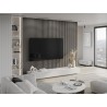 Mexen Lam-B Wandpaneele 275 x 30 cm, 4 mm HDF-Platte, technisches Furnier, Stahl-Eiche - S100-275307-3015-006