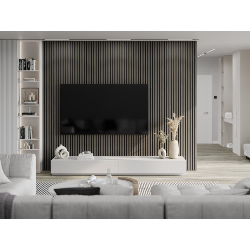 Mexen Lam-B Wandpaneele 275 x 30 cm, HDF-Platte 4 mm, technisches Furnier, Onyx-Eiche- S100-275307-3015-010