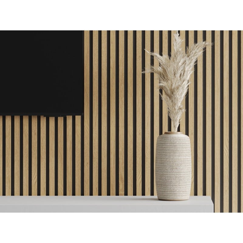Mexen Lam-B Wandpaneele 275 x 30 cm, HDF-Platte 4 mm, technisches Furnier, Klassische Kiefer - S100-275307-3015-012
