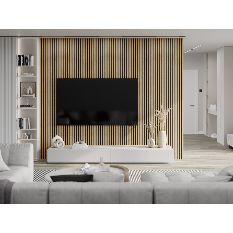 Mexen Lam-B Wandpaneele 275 x 30 cm, HDF-Platte 4 mm, technisches Furnier, Klassische Kiefer - S100-275307-3015-012