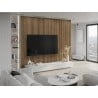 Mexen Lam-B Wandpaneele 275 x 30 cm, HDF-Platte 4 mm, technisches Furnier, Helles Nussbaum - S100-275307-3015-017