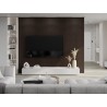Mexen Lam-B Wandpaneele 275 x 30 cm, HDF-Platte 4 mm, technisches Furnier, Ebenholz Braun - S100-275307-3015-022