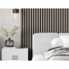 Mexen Lam-F schallabsorbierende Wandpaneele 275 x 30 cm, 8 mm Filz, technisches Furnier, Graueiche - S105-275307-3015-005