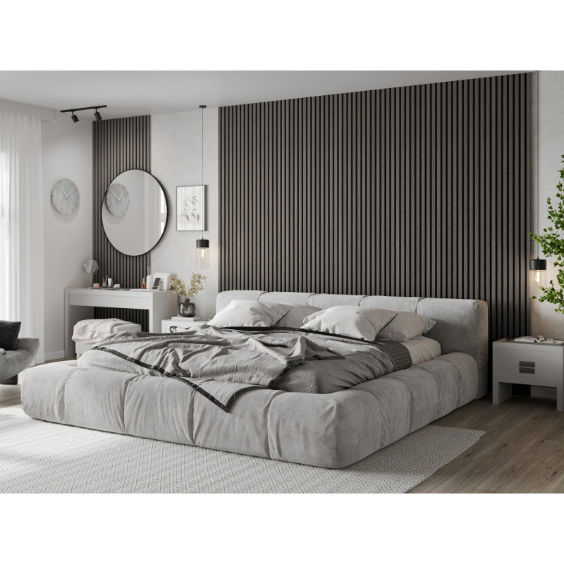 Mexen Lam-F Akustische Wandpaneele 275 x 30 cm, Filz 8 mm, technisches Furnier, Silberne Eiche - S105-275307-3015-007