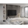 Mexen Lam-F Akustik Wandpaneele 275 x 30 cm, Filz 8 mm, technisches Furnier, Silberneiche - S105-275307-3015-007