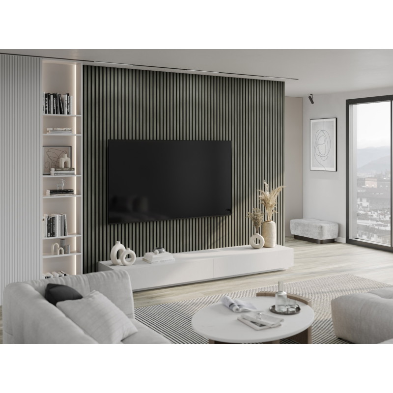 Mexen Lam-F Akustische Wandpaneele 275 x 30 cm, Filz 8 mm, technisches Furnier, Eiche Heritage - S105-275307-3015-008