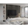 Mexen Lam-F akustische Wandlamellen 275 x 30 cm, Filz 8 mm, technisches Furnier, Onyx-Eiche - S105-275307-3015-010