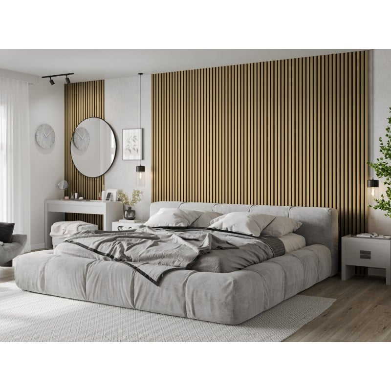 Mexen Lam-F schallabsorbierende Wandpaneele  275 x 30 cm, Filz 8 mm, technisches Furnier, Naturbambus - S105-275307-3015-011