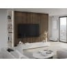 Mexen Lam-F Wandlamellen akustisch 275 x 30 cm, Filz 8 mm, technisches Furnier, Espresso Walnuss - S105-275307-3015-019