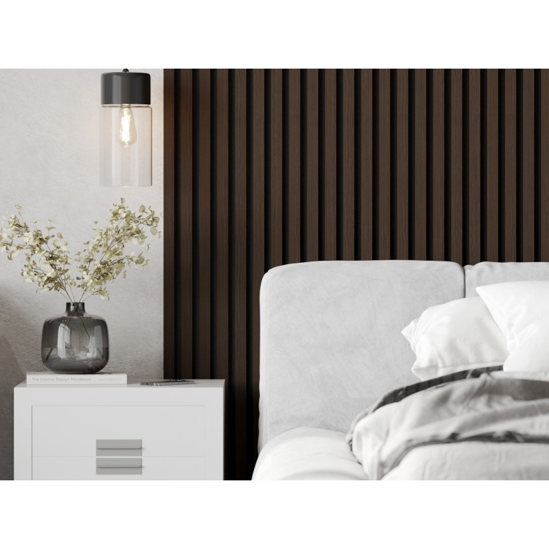 Mexen Lam-F akustische Wandpanelen 275 x 30 cm, Filz 8 mm, technisches Furnier, Palisander Nussbaum - S105-275307-3015-021