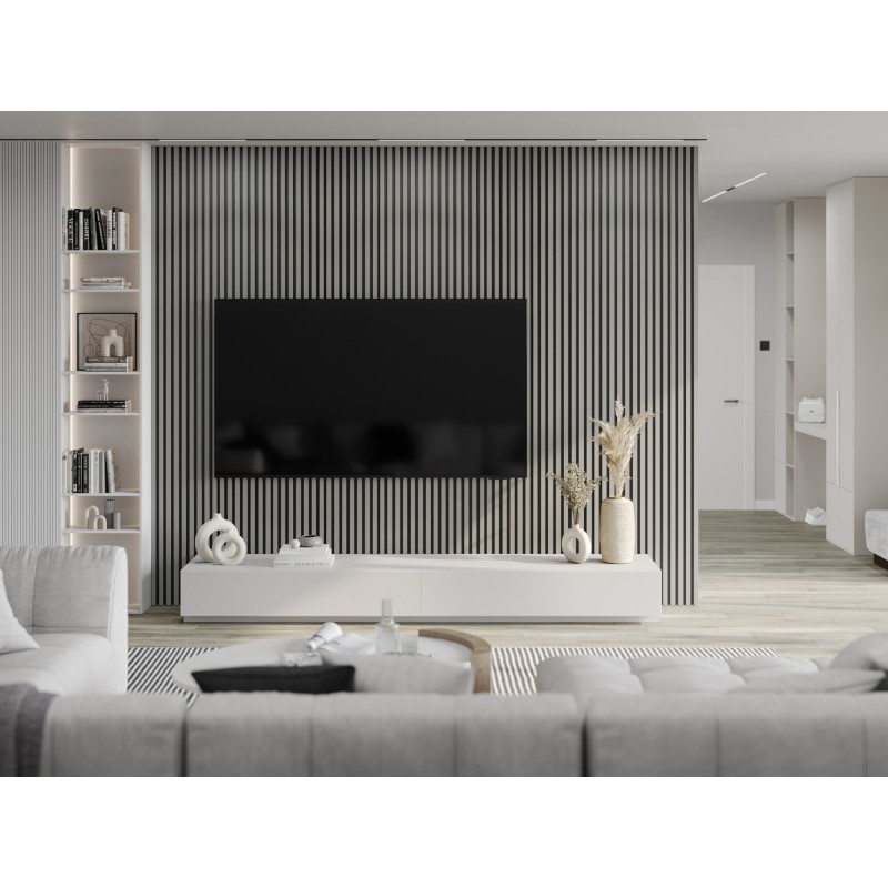 Mexen Lam-B Wandpaneele 275 x 31,5 cm, HDF Platte 4 mm, Grau Matt - S100-275317-2812-052
