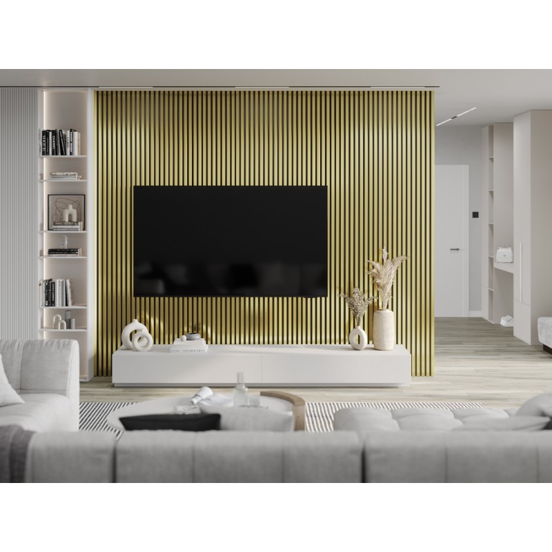 Mexen Lam-B Wandpaneele 275 x 31,5 cm, HDF-Platte 4 mm, Gold - S100-275317-2812-057