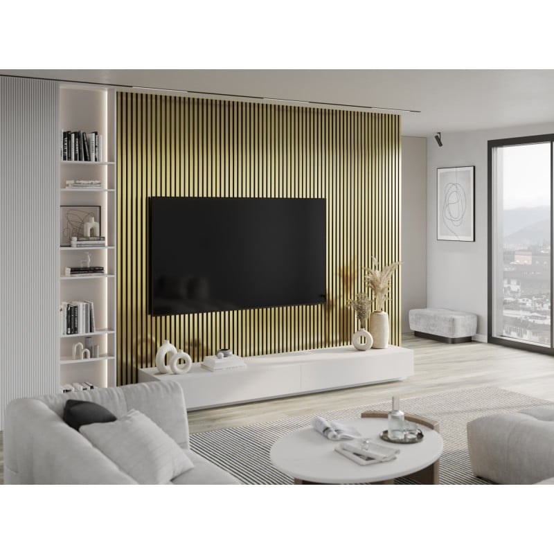 Mexen Lam-F Akustik-Wandlamellen 275 x 31,5 cm, Filz 6 mm, Gold - S105-275317-2812-057