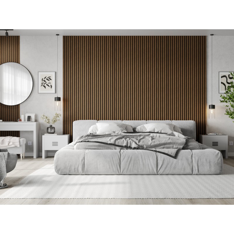 Mexen Lam-F akustische Wandpaneele 275 x 31,5 cm, Filz 6 mm, Mocca Eiche - S105-275317-2812-074