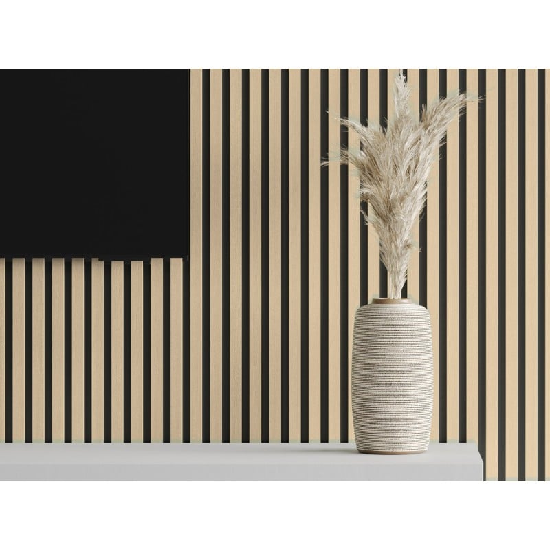 Mexen Lam-B Probe der Wandlamellen, HDF-Platte 4 mm, technisches Furnier, Sand-Eiche - S100-001-S