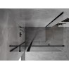 Mexen Mist T Duschkabine schwenkbar 115 x 80 cm, transparent, schwarz - 8A4T-115-080-70-00