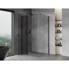 Mexen Mist T Duschkabine Schwenkbar 100 x 85 cm, transparent, schwarz - 8A4T-100-085-70-00