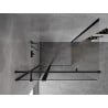 Mexen Mist T Duschkabine schwenkbar 80 x 95 cm, transparent, schwarz - 8A4T-080-095-70-00